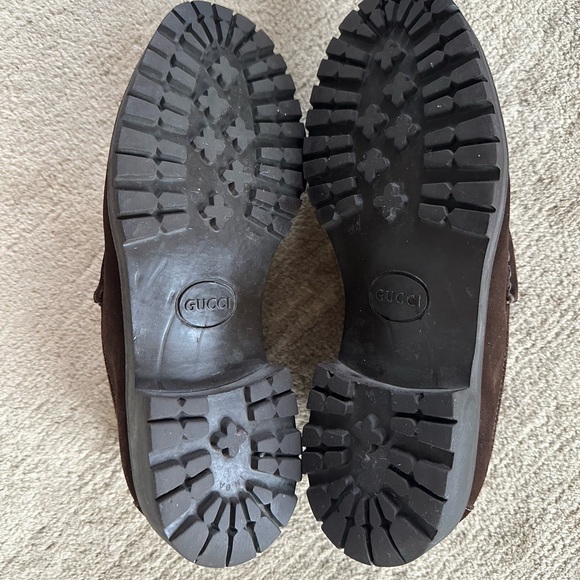 Brown suede men’s Gucci loafers - Picture 5 of 6